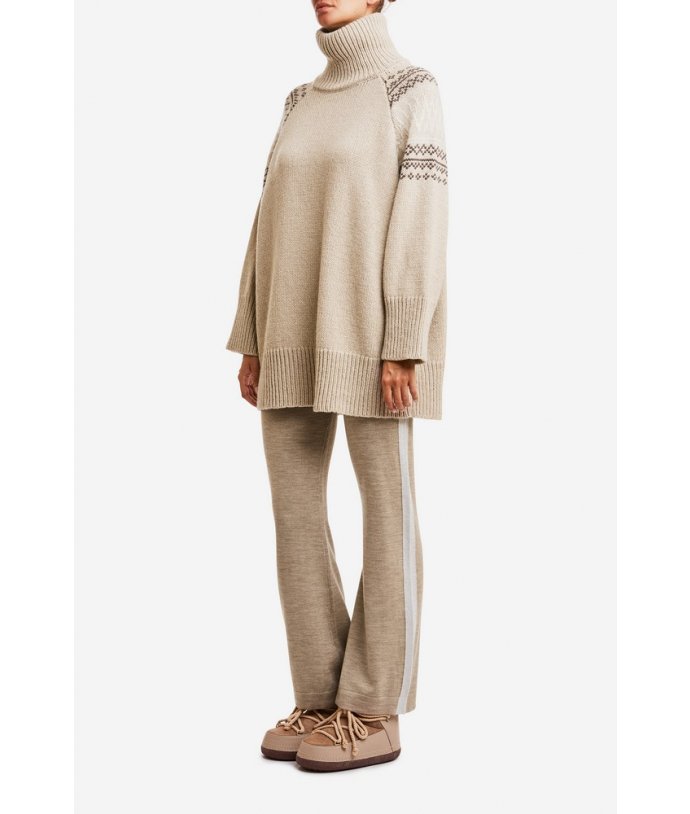 Dámský luxusní merino svetr s kašmírem We Norwegians Setesdal Oversized