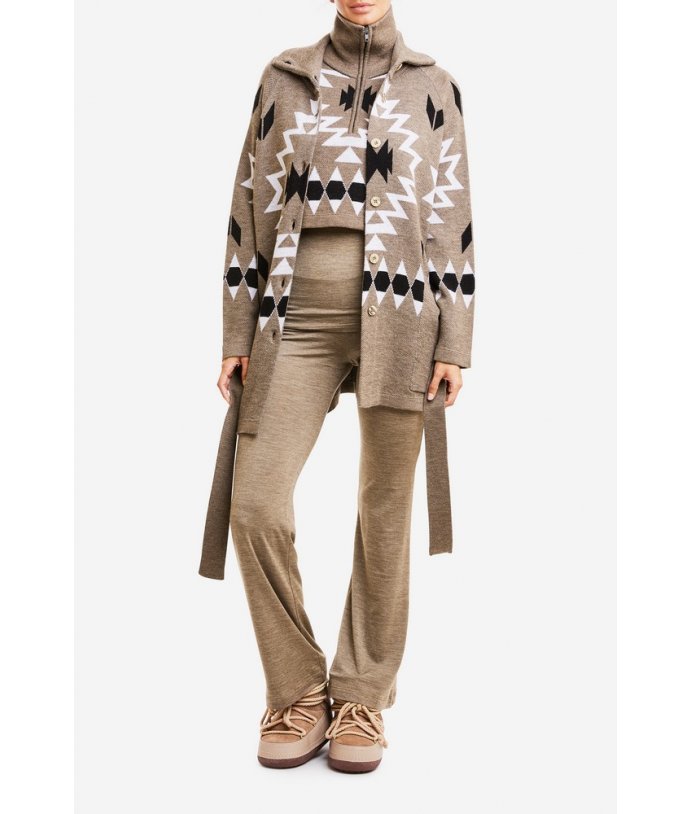 Dámský merino nákrčník se zipem We Norwegians Haldi Bib