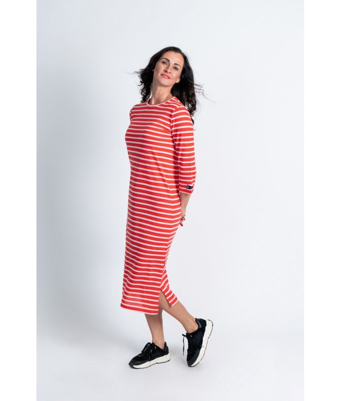 Dámské vlněné šaty s tříčtvrtečním rukávem Seil We Norwegians