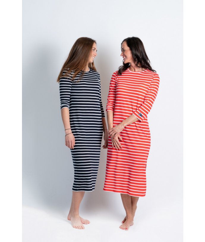 Dámské vlněné šaty s tříčtvrtečním rukávem Seil We Norwegians