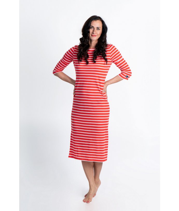 Dámské vlněné šaty s tříčtvrtečním rukávem Seil We Norwegians