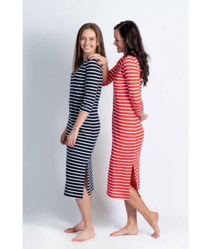 Dámské vlněné šaty s tříčtvrtečním rukávem Seil We Norwegians