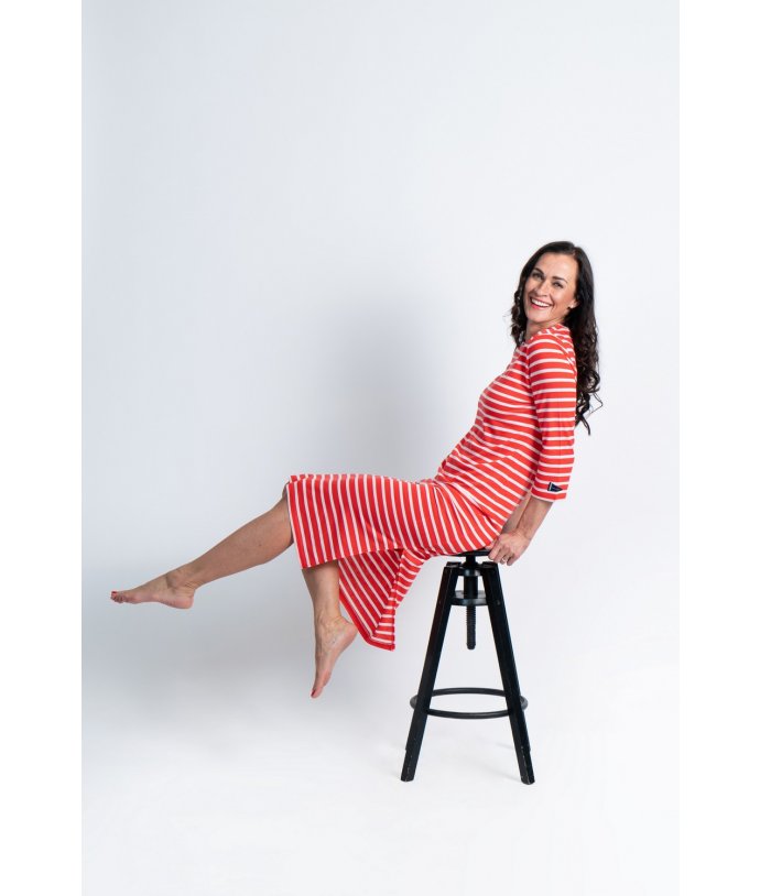 Dámské vlněné šaty s tříčtvrtečním rukávem Seil We Norwegians