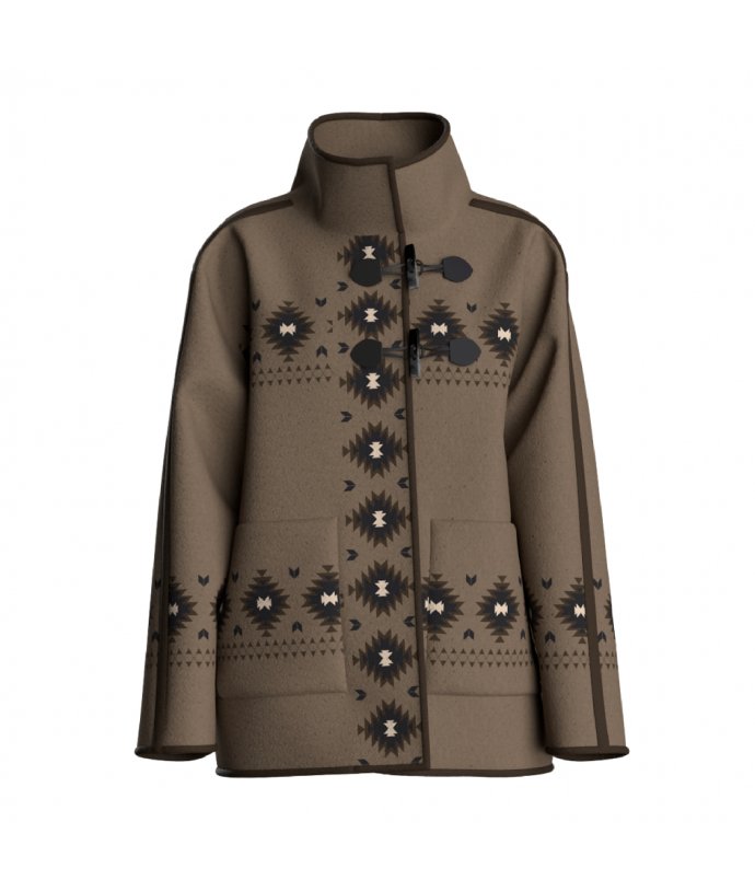 Dámský kabátek z vařené merino vlny We Norwegians Hovden