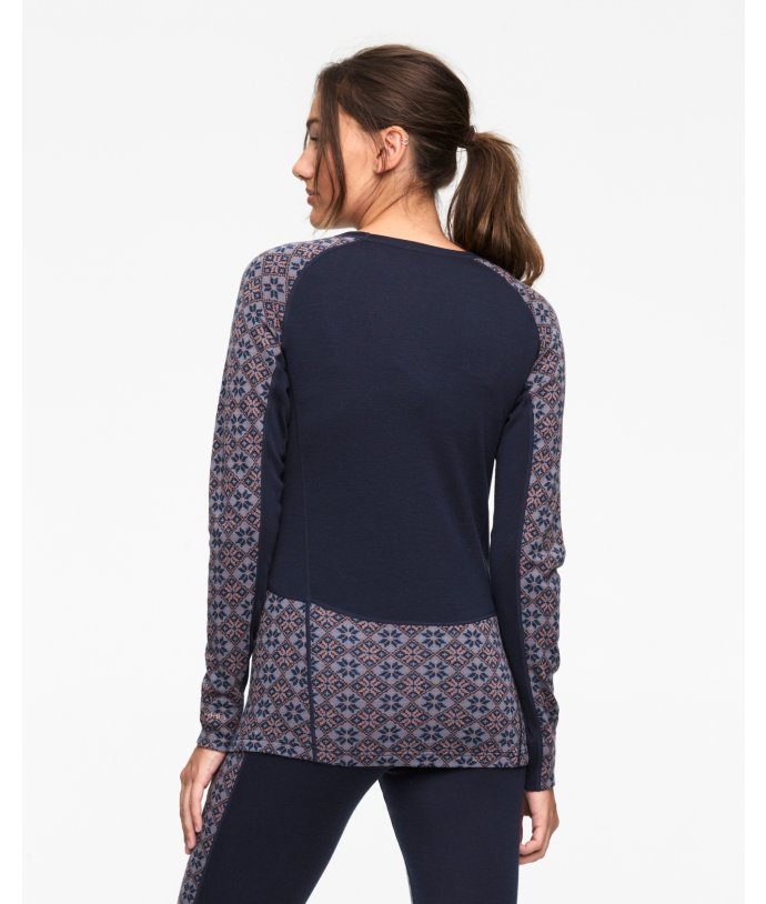 Dámské Merino triko s dlouhým rukávem Kari Traa Rose Light