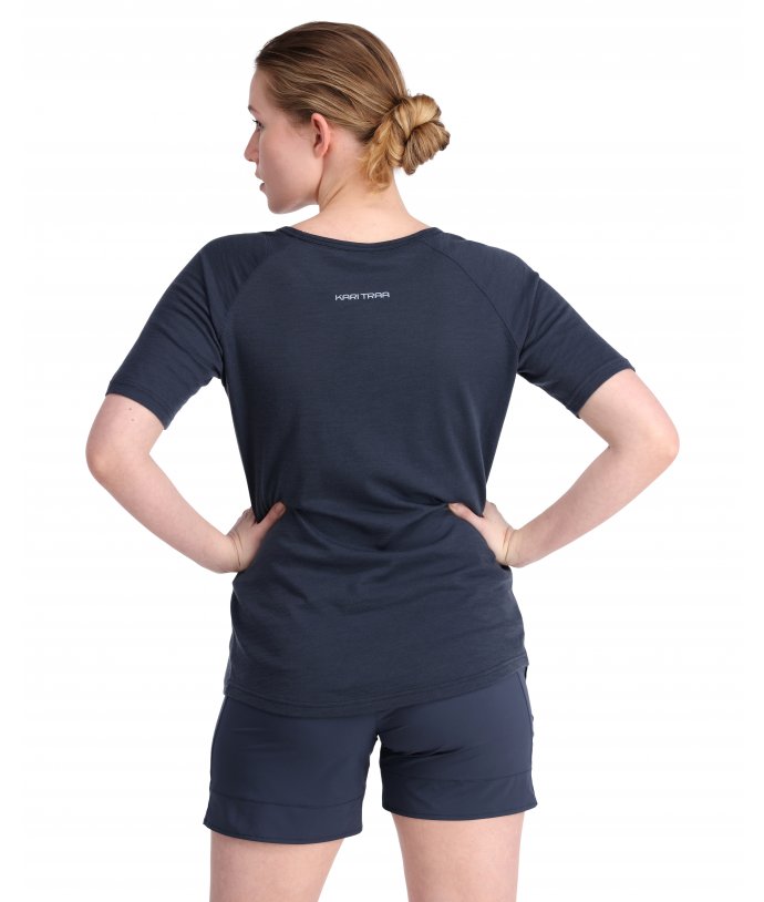 Dámské vlněné tričko s krátkým rukávem Kari Traa Ane