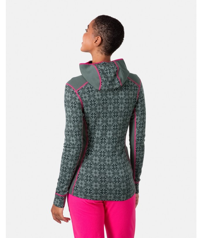 Dámské Merino triko s kapucou Kari Traa Rose