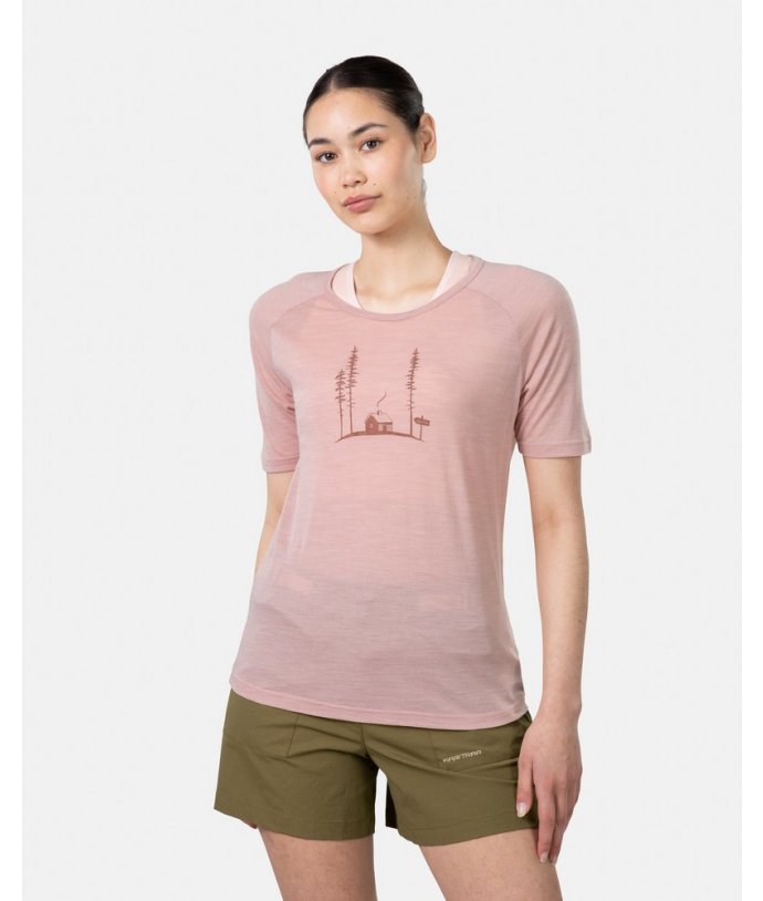 Dámské vlněné tričko s krátkým rukávem Kari Traa Ane