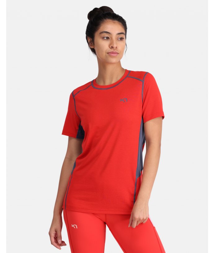 Dámské vlněné tričko s krátkým rukávem Kari Traa Sval