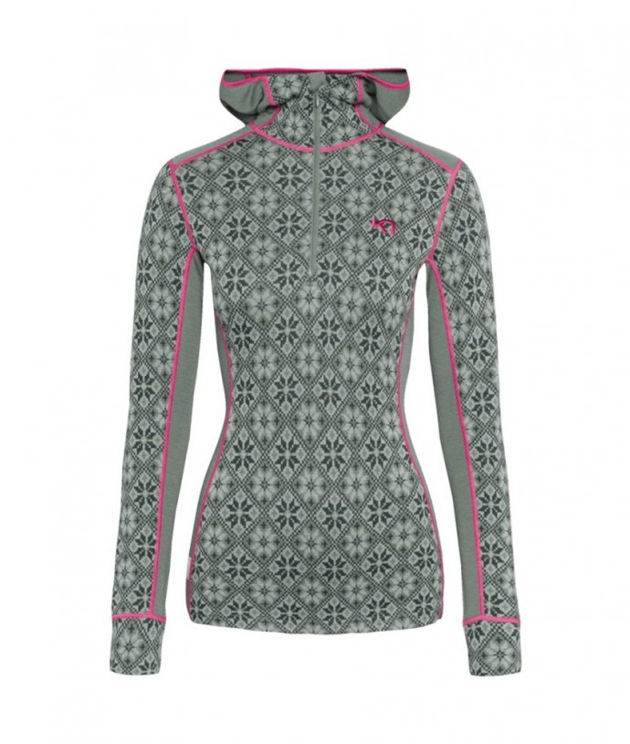 Dámské Merino triko s kapucou Kari Traa Rose