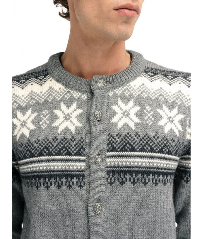 Pánský luxusní vlněný kardigan Dale of Norway Veafjord