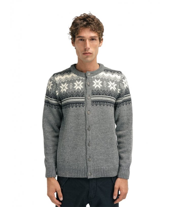 Pánský luxusní vlněný kardigan Dale of Norway Veafjord