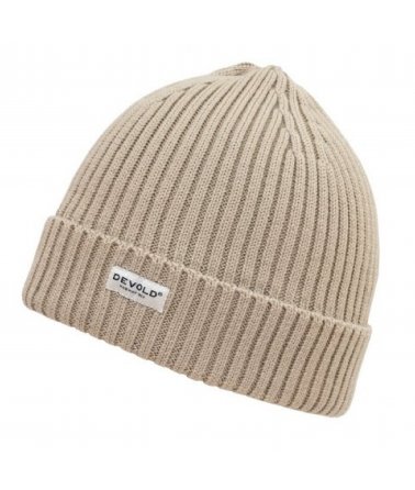 Vlněná čepice s klasickým řádkováním Devold Skolma
