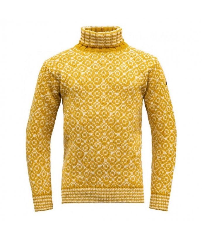 Norský vlněný svetr s rolákem Devold Svalbard